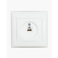 Розетка компьютерная CAT5E IP20 белая Almera BATI