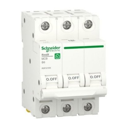 Автоматический выключатель 6kA 3P 10A В Schneider RESI9