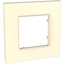 Рамка одинарная Unica Quadro Schneider Electric крем MGU2.702.25