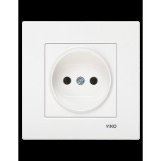 Розетка без заземления белая VIKO Karre 90960007