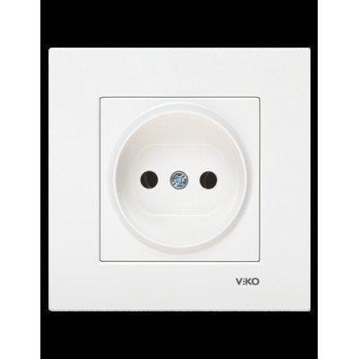 Розетка без заземления белая VIKO Karre 90960007