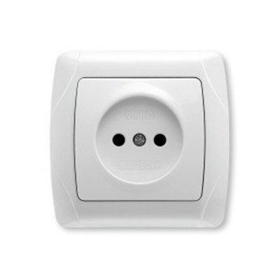 Розетка без заземления белая глянцевая IP20 VIKO Carmen 90561007