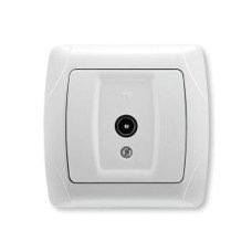 Розетка телевизионная 1 вход белая глянцевая VIKO Carmen 90561060
