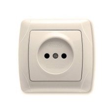 Розетка без заземления крем глянцевая IP20 VIKO Carmen 90562007