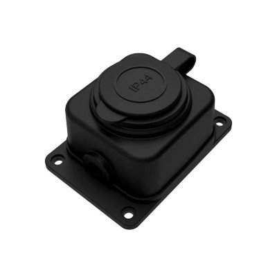 Розетка настенная монофазная 1х16А каучук IP44 BYES BY10-103