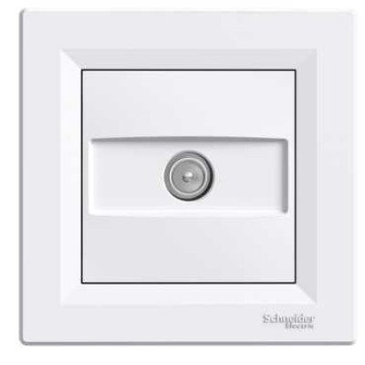 Розетка TV оконечная белая Schneider Asfora EPH3200121