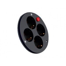Розетка 4-гнезда для катушек 1/16А 220V BAK-5001-0000