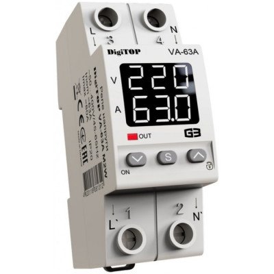 Реле напряжения DigiTOP VA-63А M2W