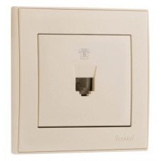 Розетка телефонная Lezard MIRA 701-0303-137 цвет кремовый