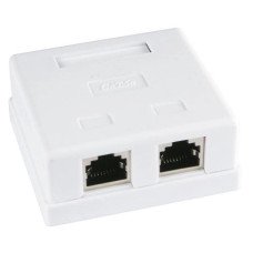 Розетка компьютерная двойная 2хRJ 45 CAT 5 E CAMILYA крем
