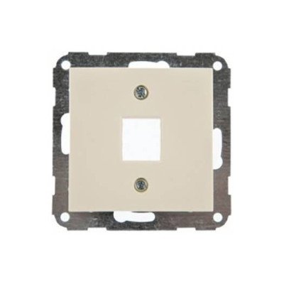 Корпус розетки для установки одного разъема RJ-12 RJ-45 WE слоновая кость 22007803