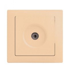 Розетка DELUX WEGA 9027 телевизионная, крем