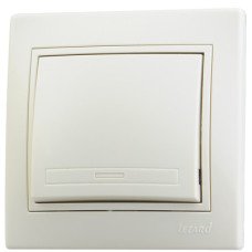 Выключатель Lezard MIRA 701-0303-100 цвет кремовый