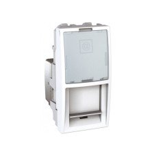 Розетка компьютерная не экранированная 1-мод. RJ45 5Е MGU3.410.18 белый