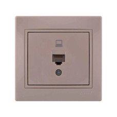 Розетка компьютерная Lezard MIRA 701-0303-139 цвет кремовый