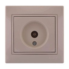 Розетка телевизионная проходная Lezard MIRA 701-0303-129 цвет кремовый