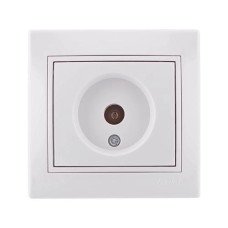 Розетка ТВ проходная Lezard MIRA 701-0202-129 цвет белый
