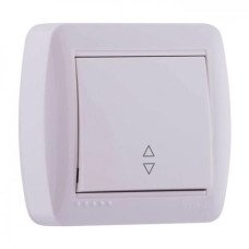 Вимикач прохідний білий DEMET 711-0200-105