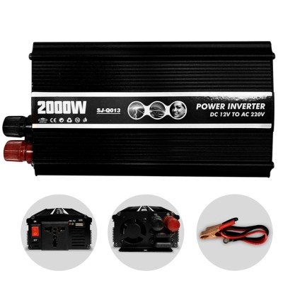 Преобразователь напряжения Power Inverter SJ-Q013 2000 Ватт инвертор 2000W с модифицированным синусом