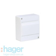 Внешний накладной щит Cosmos Hager VD106PD 6 модулей с белой дверцой